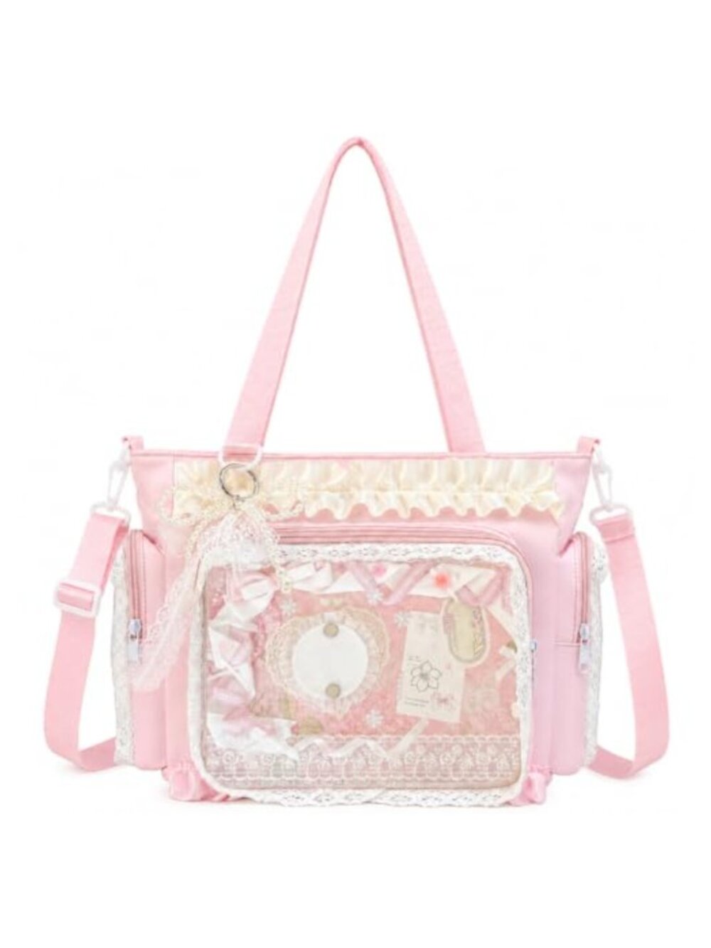 Ita Bag DIY Kit Clear Window Crossbody Satchel for Pins & Badges